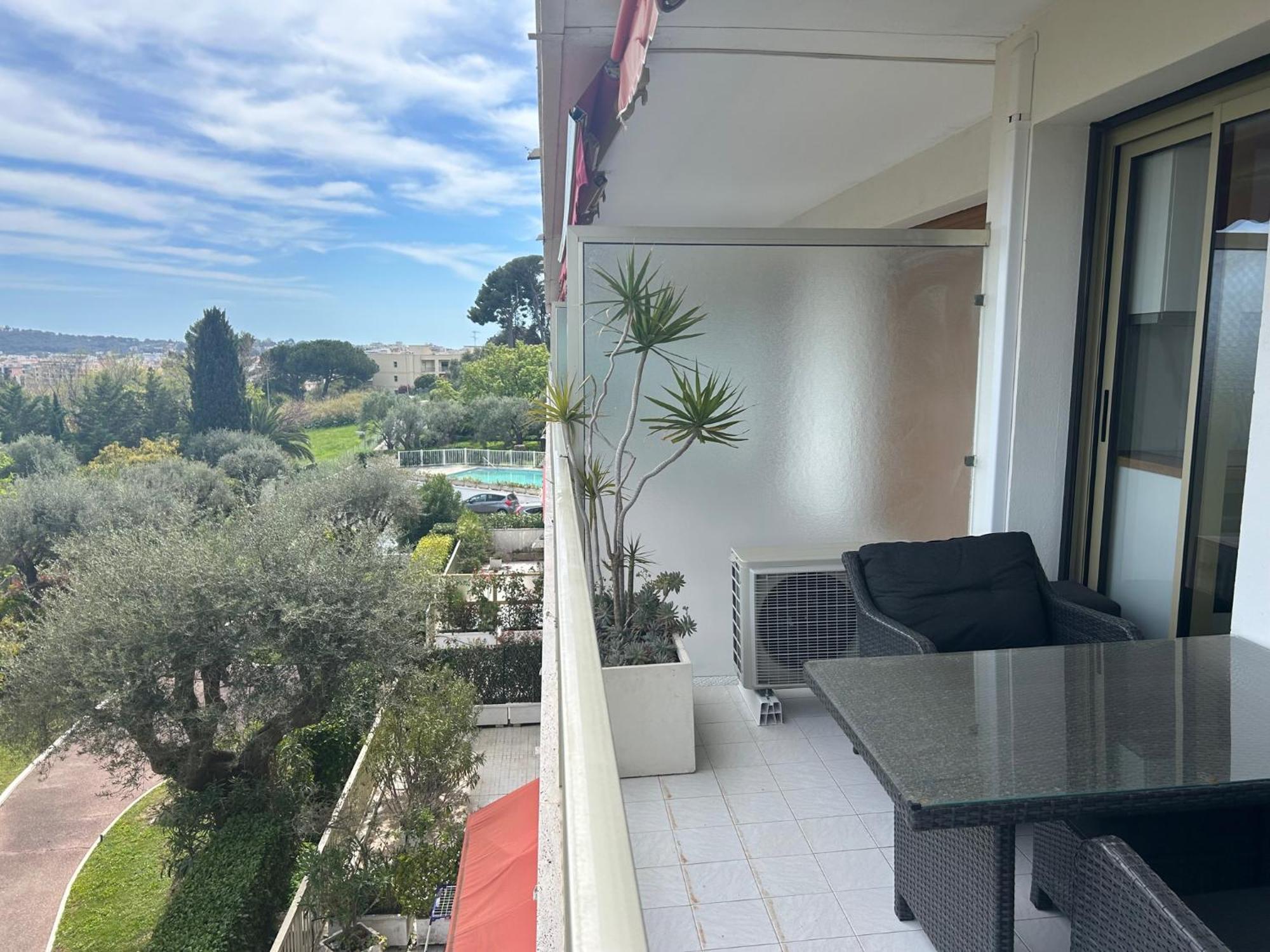 Appartement Superbe 2 Pieces Vue Mer, Piscine, Parking Antibes